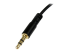 StarTech.com 30 cm Slim 3,5 mm till högervinklad stereoaudiokabel ? M/M - Närbild