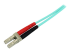 StarTech.com 10m (30ft) LC/UPC to LC/UPC OM3 Multimode Fiber Optic Cable, Full Duplex 50/125Âµm Zipcord Fiber Cable, 100G Networks, LOMMF/VCSEL, <0.3dB Low Insertion Loss - Höger vinkel
