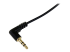StarTech.com 30 cm Slim 3,5 mm till högervinklad stereoaudiokabel ? M/M - Närbild