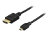 DELTACO HDMI-1013 - HDMI-kabel med Ethernet - Vänster vinkel